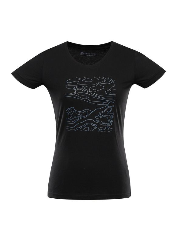 ALPINE PRO Damen-Schnelltrocknedes T-Shirt mit Cool Dry ALPINE PRO NEGA 2 black varianta pa