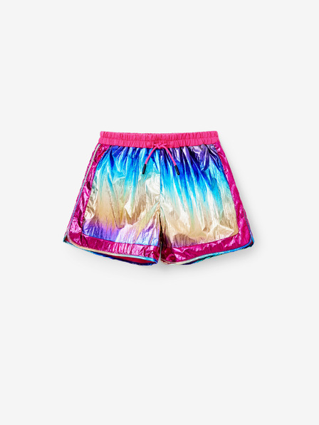 Desigual Rosa und blaue Metallic-Shorts für Mädchen Desigual Nature