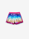 Desigual Rosa und blaue Metallic-Shorts für Mädchen Desigual Nature