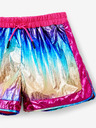 Desigual Rosa und blaue Metallic-Shorts für Mädchen Desigual Nature