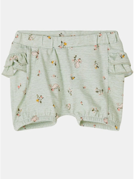 name it Grüne gemusterte Shorts für Mädchen mit dem Namen Feline
