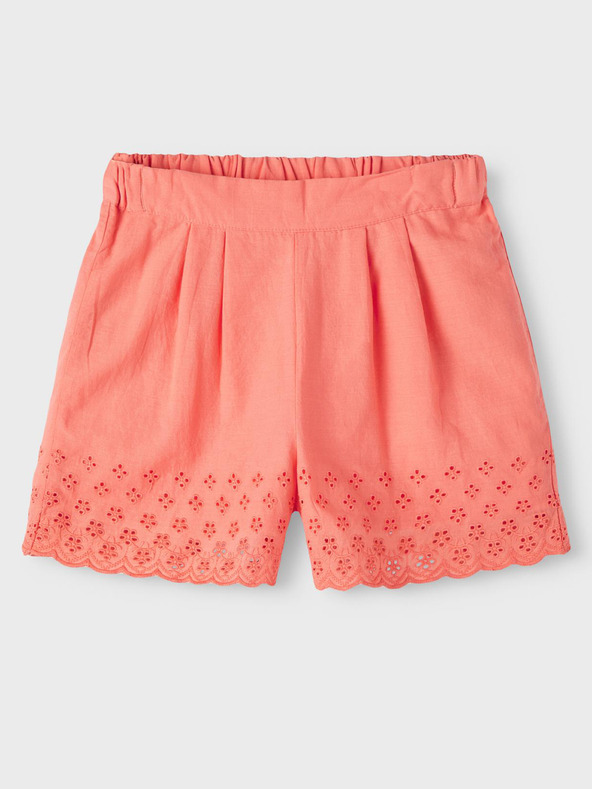 name it Korallfarbene Shorts für Mädchen Fiona