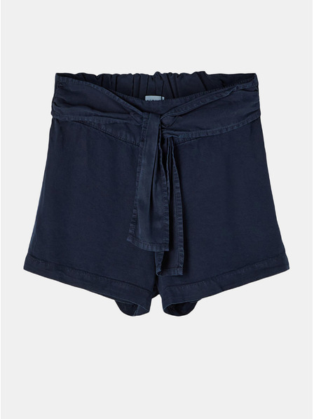 name it Dunkelblaue Mädchen-Shorts mit Krawatten, Name: Feefee
