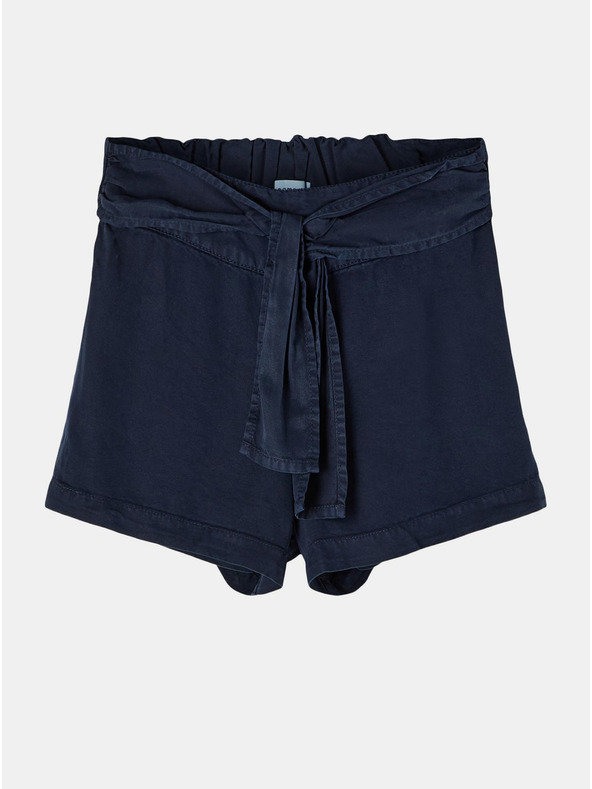 name it Dunkelblaue Mädchen-Shorts mit Krawatten, Name: Feefee
