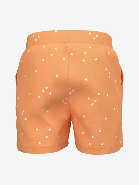 name it Orange gemusterte Shorts für Mädchen name it Henny