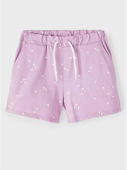 name it Hellviolette gemusterte Shorts für Mädchen name it Henny