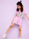name it Hellviolette gemusterte Shorts für Mädchen name it Henny