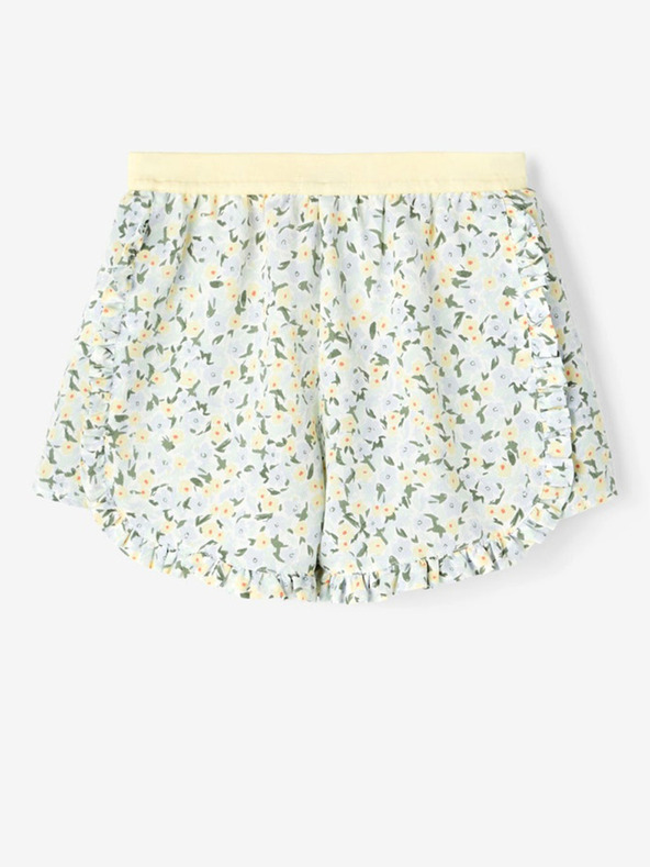 name it Gelbe und blaue Shorts mit Blumenmuster für Mädchen, Finna