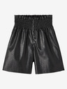 name it Schwarze Mädchen-Ledershorts name it Flarita