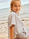 name it Hellblaue gestreifte Shorts für Mädchen name it Hatty