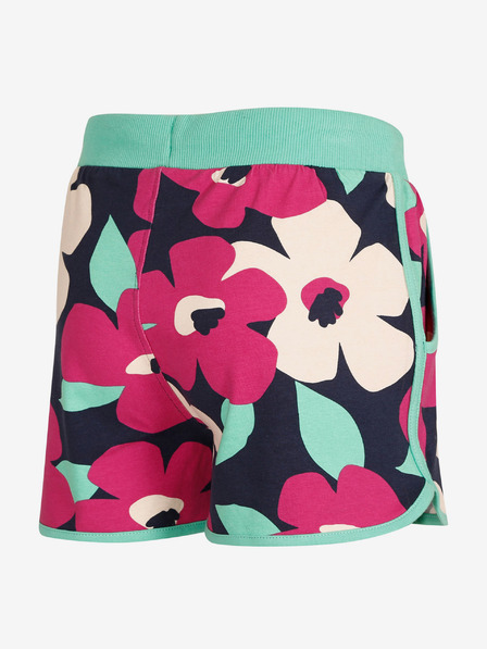 NAX Rosa und türkisfarbene geblümte Shorts für Mädchen NAX ZULENO