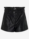 ONLY Schwarze Kunstledershorts für Mädchen ONLY Stephanie