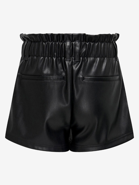 ONLY Schwarze Kunstledershorts für Mädchen ONLY Stephanie