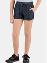 Sam 73 Dunkelblaue gemusterte Jeansshorts für Mädchen SAM 73