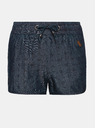 Sam 73 Dunkelblaue gemusterte Jeansshorts für Mädchen SAM 73