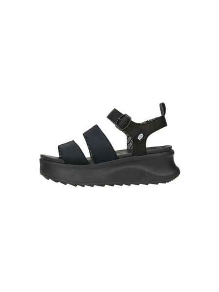 Hey Dude Damen Schwarze Plateausandalen Hey Dude