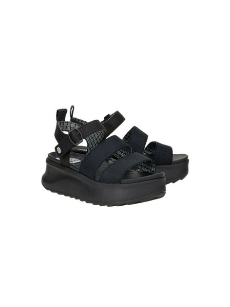 Hey Dude Damen Schwarze Plateausandalen Hey Dude
