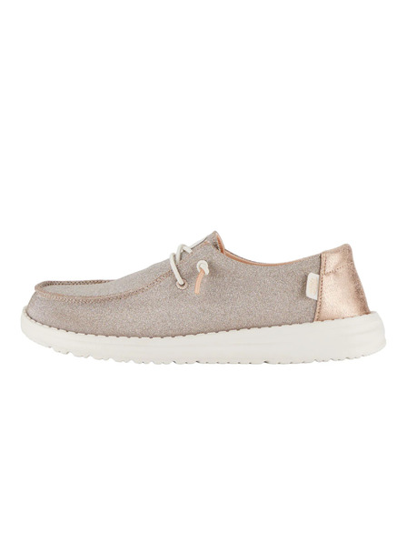 Hey Dude Damen Beige-Rosa Mokassins Hey Dude