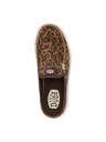 Hey Dude Damen Plateaupantoffeln mit Leopardenmuster Hey Dude