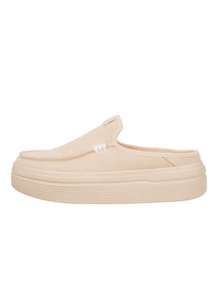 Hey Dude Damen Beige Plateaupantoffeln Hey Dude