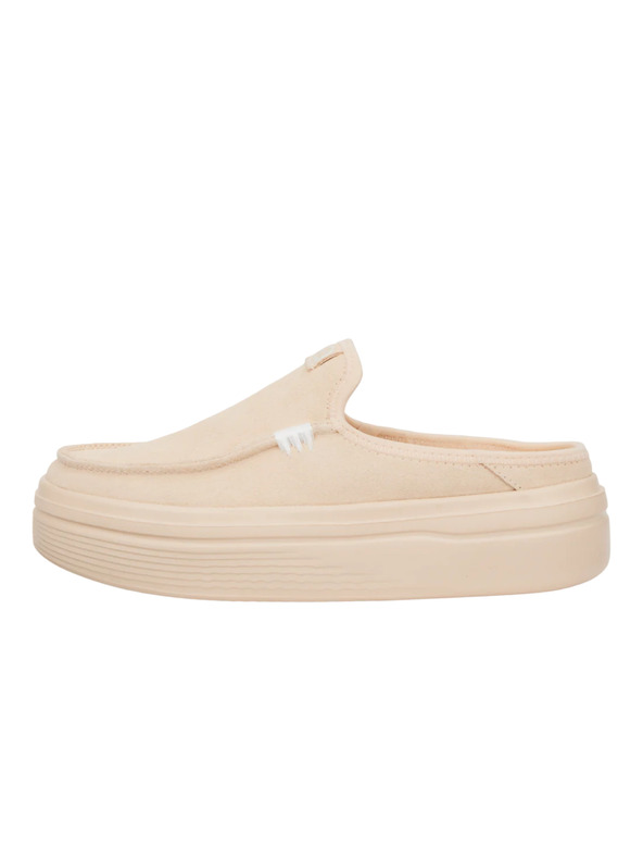 Hey Dude Damen Beige Plateaupantoffeln Hey Dude