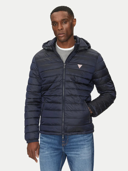 Guess Jeans Herren blaue dünne Steppjacke Guess Jeans