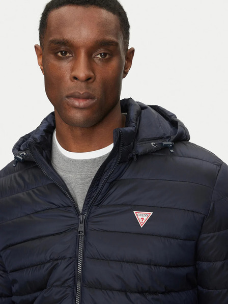 Guess Jeans Herren blaue dünne Steppjacke Guess Jeans