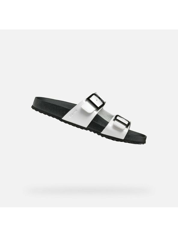 Geox Weiße Damen-Pantoletten Geox Brionia R