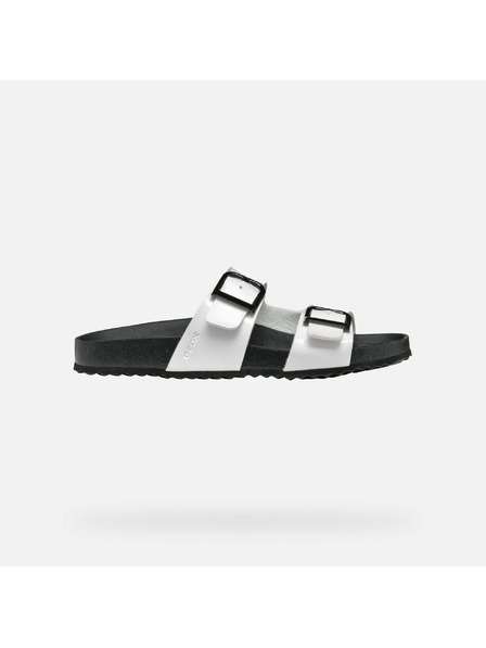 Geox Weiße Damen-Pantoletten Geox Brionia R