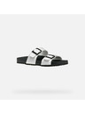 Geox Weiße Damen-Pantoletten Geox Brionia R