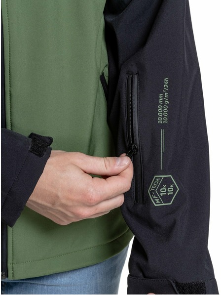 Meatfly Meatfly Herren Softshell Jacke Rasmussen Forest Green/Black | Schwarz | Größe