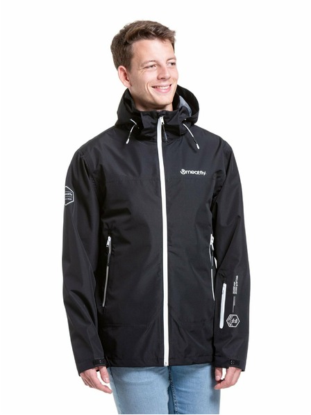 Meatfly Meatfly Herren Hardshell Jacke Bryce Black Ripstop | Schwarz | Größe