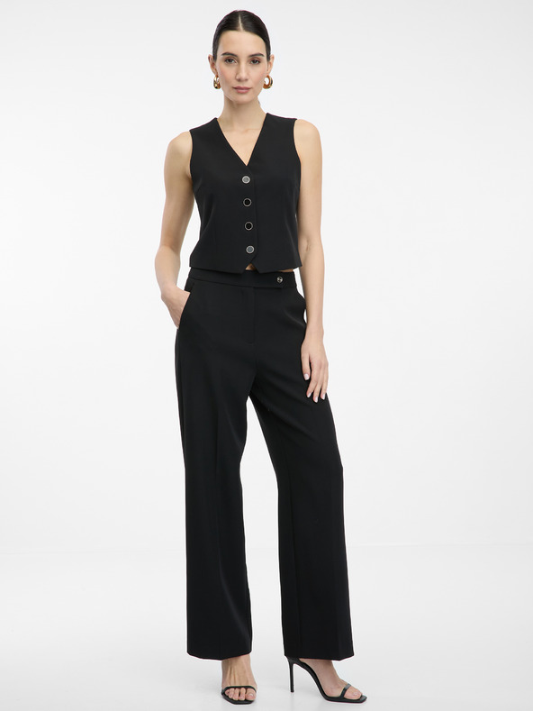Orsay Schwarze Damen-Weitbeinhose ORSAY