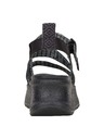 Hey Dude Damen Schwarze Plateausandalen Hey Dude
