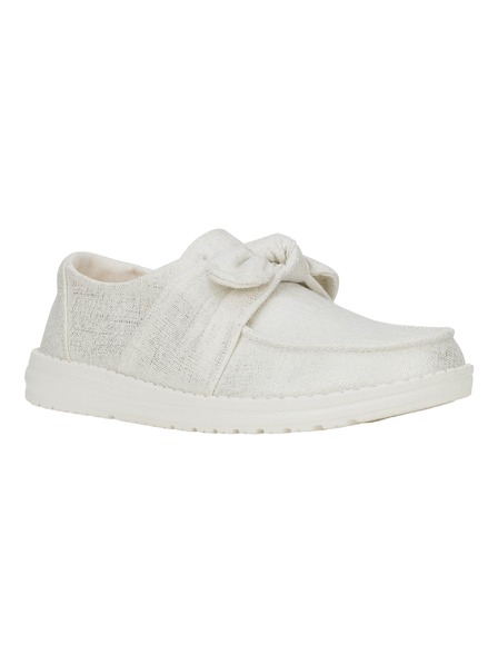 Hey Dude Damen silberne Slip-on Sneaker Hey Dude