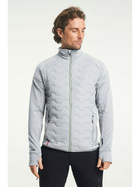 Tenson Herren TENSON TXlite Hybrid Zip Jacke M hellgrau