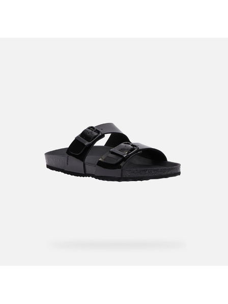 Geox Schwarze Damen-Pantoletten Geox Brionia R