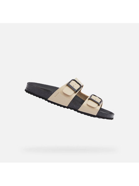 Geox Beige Damen-Pantoletten Geox Brionia R