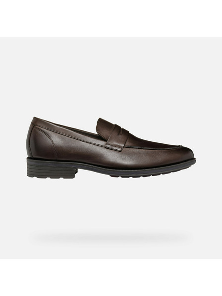 Geox Dunkelbraune Herren Mokassins Geox Walk Pleasure F