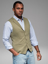 Ombre Clothing Herren strukturierte Strickweste maßgeschneidert mit Revers von Ombre Clothing