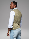 Ombre Clothing Herren strukturierte Strickweste maßgeschneidert mit Revers von Ombre Clothing