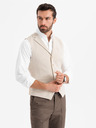 Ombre Clothing Taillierte elegante Herren Weste mit Elastan und Revers von Ombre Clothing