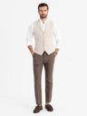 Ombre Clothing Taillierte elegante Herren Weste mit Elastan und Revers von Ombre Clothing