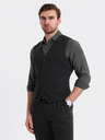 Ombre Clothing Herren strukturierte Weste mit Taschen von Ombre Clothing