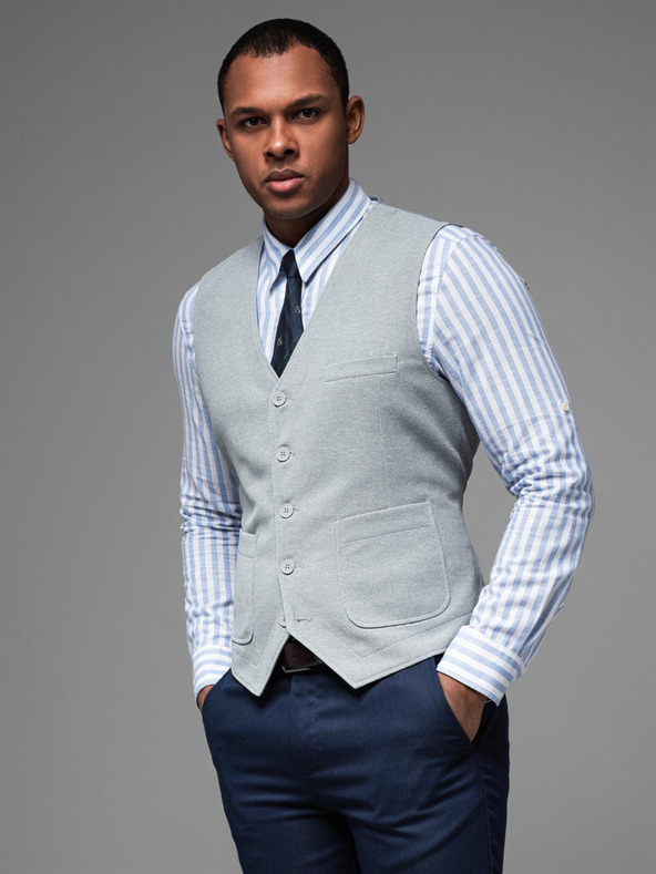 Ombre Clothing Herren strukturierte Weste mit Taschen von Ombre Clothing