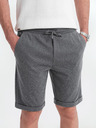 Ombre Clothing Herren strukturierte gestrickte Shorts mit elastischem Bund von Ombre Clothing