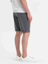 Ombre Clothing Herren strukturierte gestrickte Shorts mit elastischem Bund von Ombre Clothing