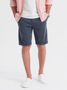 Ombre Clothing Herren strukturierte gestrickte Shorts mit elastischem Bund von Ombre Clothing