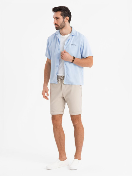 Ombre Clothing Herren gestrickte Shorts mit umgeschlagenen Beinen von Ombre Clothing
