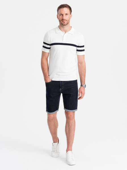 Ombre Clothing Herren Jeans-Shorts mit umgeschlagenen Beinen von Ombre Clothing